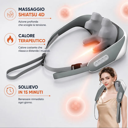 HEVA CervicalRelax™ | Massaggiatore Professionale 4D