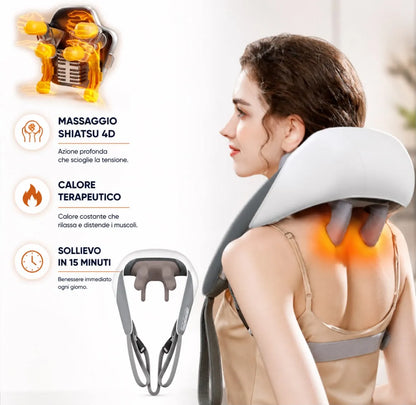 HEVA CervicalRelax™ | Massaggiatore Professionale 4D